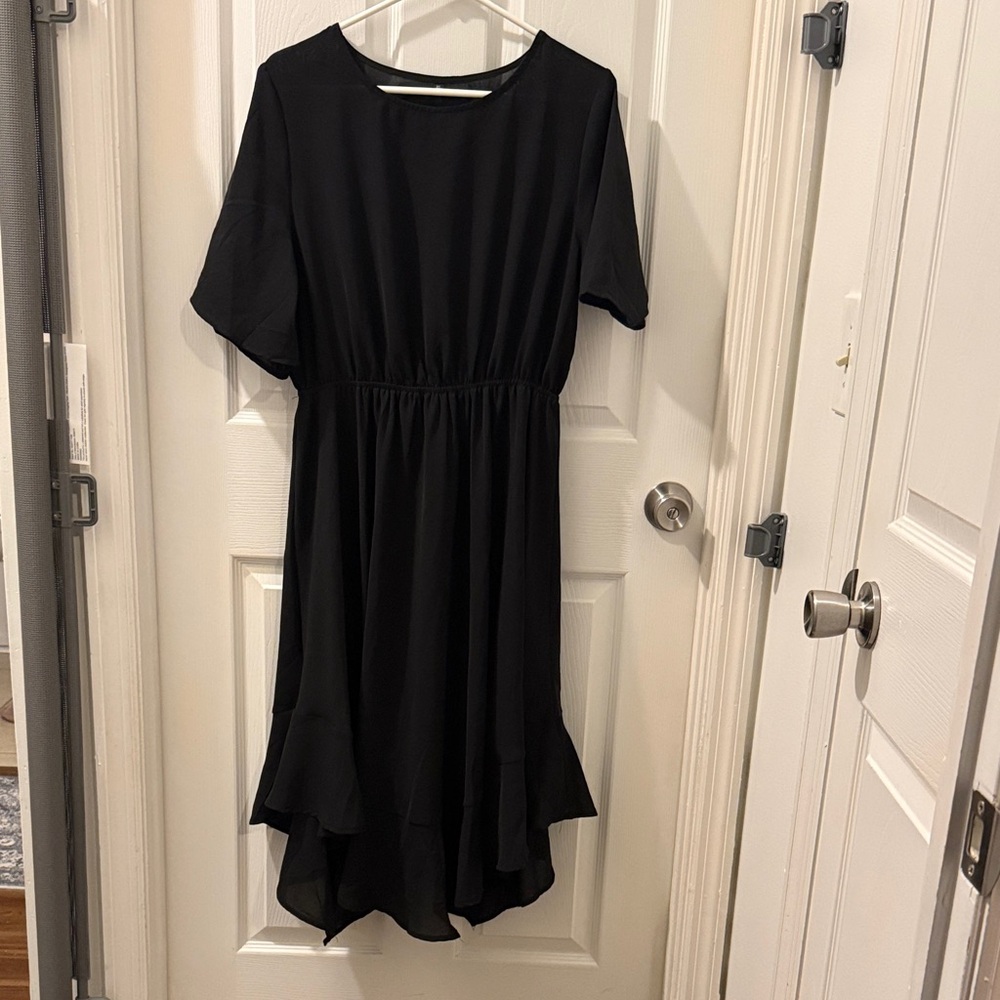 Fluttery Black Dress